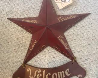Linda Stang Freeform Designs Welcome Star Wall Decor