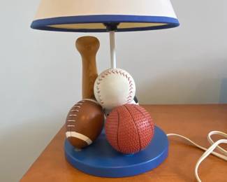 Vintage MultiSport Childrens Table Lamp