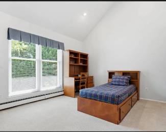 Youth Captains Bed and Matching Hutch Desk Set