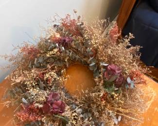 Dried Floral Decorative Wreath