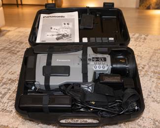 Cased Panasonic Professional S-VHS Shoulder-Mount Camcorder