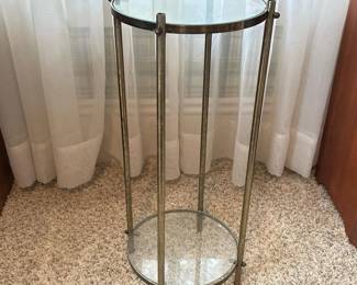 017 glassandmetaltwotierroundsidetabl