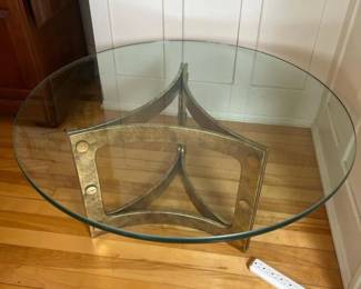 224 glasstopcoffeetablewithgoldmetalb