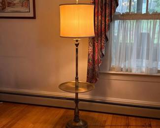 111 brasstonedfloorlampwithtraytable