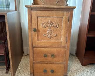 072 vintagecarvedwoodcabinet
