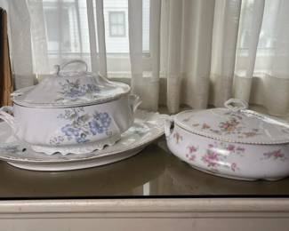 100 victorianstylefloralporcelaintureens