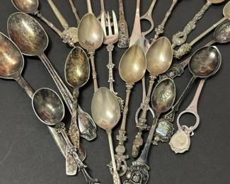 287 collectorsouvenirspoonsandforksasso
