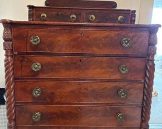 151 antiqueempirestylechestofdrawerswi