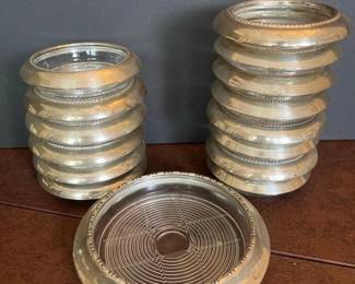 180 sterlingsilverandglassbottlecoaster