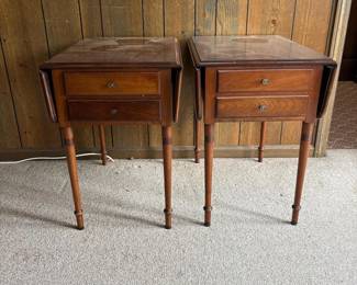 036 pairofwoodendropleafsidetables