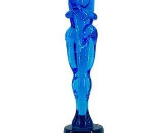 Blue Murano Art Glass Sculpture