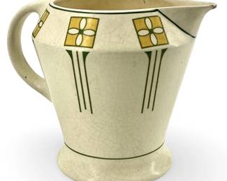 Ceramic Roseville Art Deco Pitcher