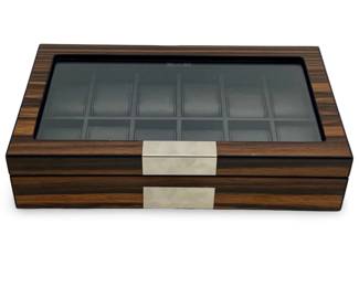Lifomenz Co. 12-Slot Walnut Wood Watch Box