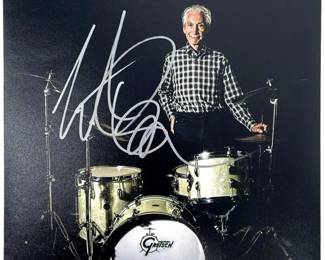 Charlie Watts Signed Photo with CoA