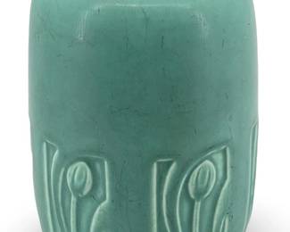 Antique Rookwood Teal Ceramic Vase