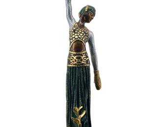 Large Art Deco Bronze Chiparus Style Dancer