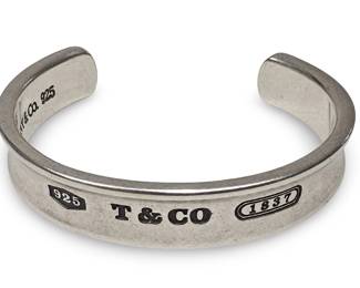Tiffany & Co. 1837 Sterling Silver Cuff Bracelet