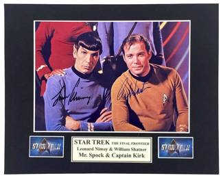 Shatner & Nimoy Signed Star Trek Photo with CoA