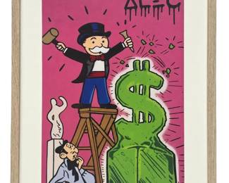 After Alec Monopoly Estatua Al Dólar Serigraph