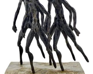 Vintage Bronze Brutalist Figural Art