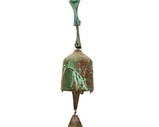 Mid Century Italian Paolo Soleri Bronze Bell