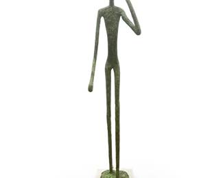 5ft. Alberto Giacometti Style Bronze Finish