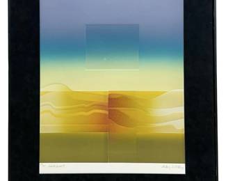 Signed Mark Adams “Landscape III" Lithograph