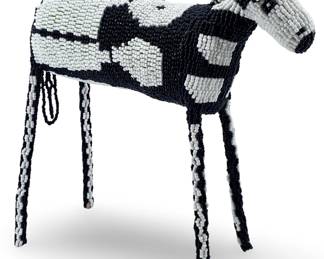 Unique Beaded Pony Doll