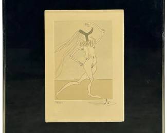 Salvador Dali "Nu aux voilettes" Lithograph