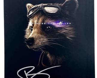Bradley Cooper Signed Rocket Photo with CoA