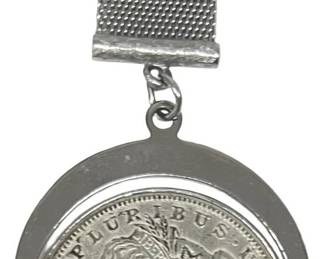 1921 Morgan Silver Dollar Watch Fob Pendant