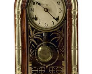 Antique Wooden Mantle Clock