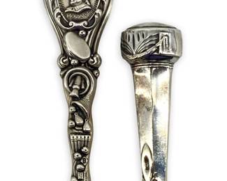 Vintage Art Nouveau Sterling Silver Stamps
