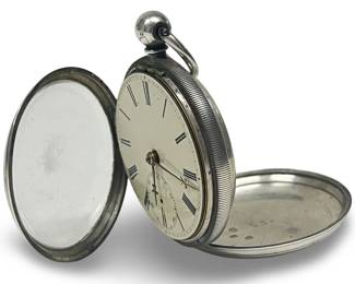 19th Century Sterling Silver Pocket Watch