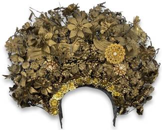 Detailed Gilt Metal Minangkabau Bridal Headdress