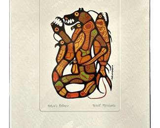 Norval Morrisseau “Nature’s Balance" Lithograph