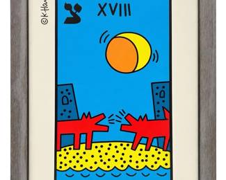 After Keith Haring The Moon Tarot Pop Art