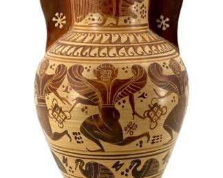 Vintage Greek Design Teracotta Vase
