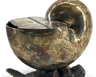 Vintage Silver Plated Shell Design Spoon Warmer