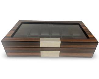 Lifomenz 12-Slot Wooden Watch Display Box