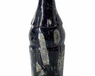 Carved & Polished Fossilized Stone Coke Bottle