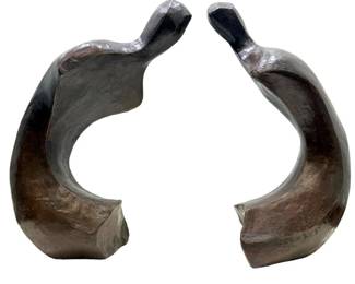 Large Gizel Berman 3/5 Abstract Figural Bronzes