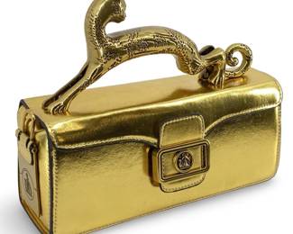 Metallic Gold Lanvin Women’s Handbag