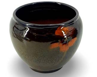 Signed Weller Louwelsa Glazed Pottery Vase