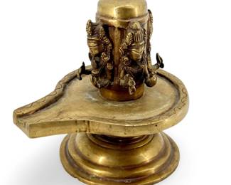 Antique Brass Shiva Lingam