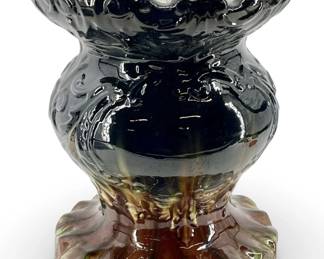 Majolica Jardiniere Glazed Ceramic Vase