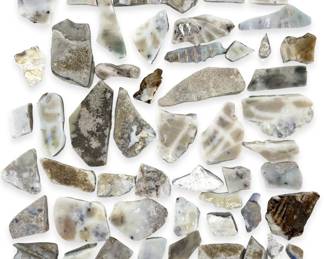 53pc Lightning Ridge Agate Slabs
