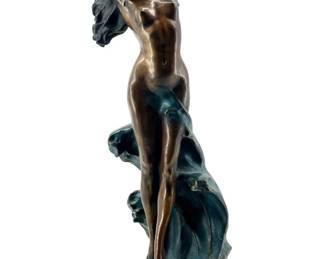 After Vittorio Caradossi Nude Bronze Sculpture