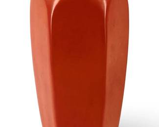 Weller Pottery Orange Glazed Vase