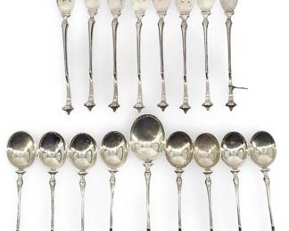 17pc Sterling Silver Spoons and Forks